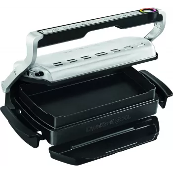 Tefal OptiGrill+ XL GC724D kontaktgrils, 2000 W, 9 programmas, 800 cm², melns/metālisks