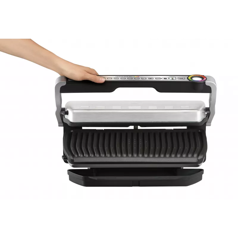 Kontaktgrils Tefal GC724D galda virsmas plāts, metālisks/melns, 440×340×172 mm, 7 kg