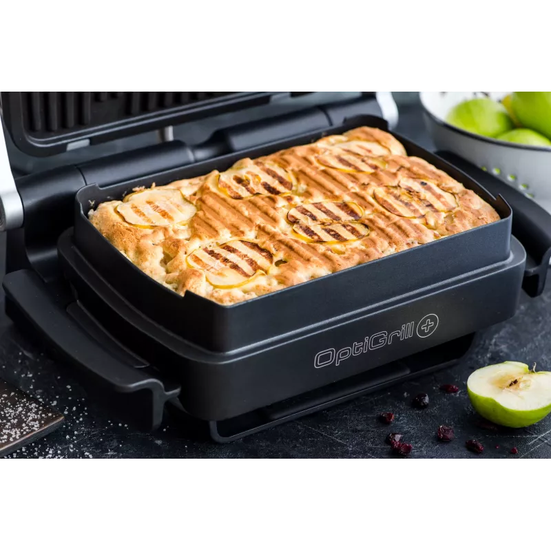Kontaktgrils Tefal GC724D galda virsmas plāts, metālisks/melns, 440×340×172 mm, 7 kg