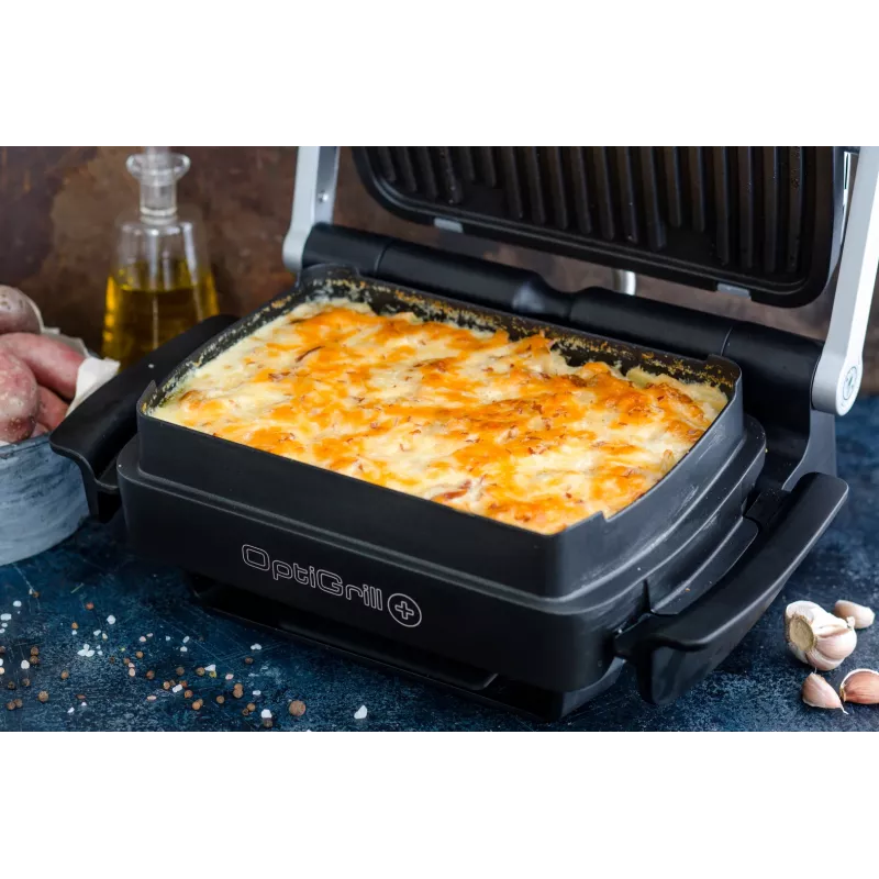 Kontaktgrils Tefal GC724D galda virsmas plāts, metālisks/melns, 440×340×172 mm, 7 kg