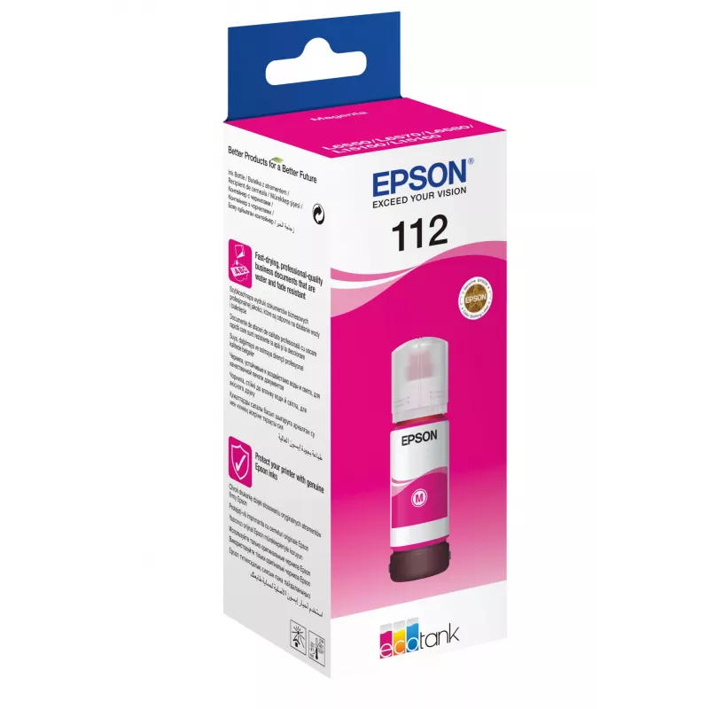 Ink Bottle Epson 112 EcoTank Pigment fuksīna