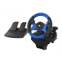 GENESIS Seaborg 350 Melns, Blue USB stūre + pedāļi Nintendo Switch, PC, PlayStation 4, Playstation 3, Xbox 360, Xbox One, Xbox Series S, Xbox Series X