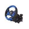 GENESIS Seaborg 350 Melns, Blue USB stūre + pedāļi Nintendo Switch, PC, PlayStation 4, Playstation 3, Xbox 360, Xbox One, Xbox Series S, Xbox Series X