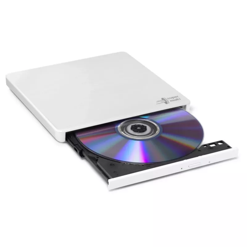 HITACHI-LG DATA STORAGE plāns pārnēsājams DVD rakstītājs - Gp60nw60 - USB 2.0 - balts