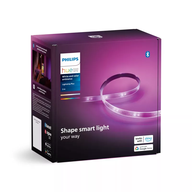 Philips Hue balta and colour ambience Lightstrip Plus base V4 2 metre