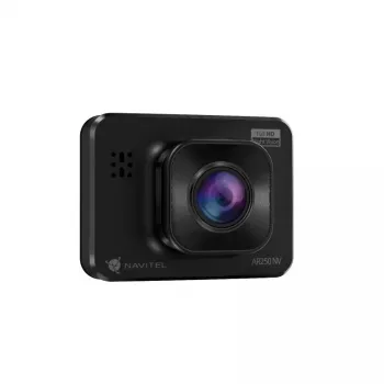 Auto videoreģistrators Navitel AR250 NV — 1 kamera 1920x1080, 140° skata leņķis, iebūvēts displejs, MicroSD, baterija un cigarešu aizdedzinātāja strāvas padeve