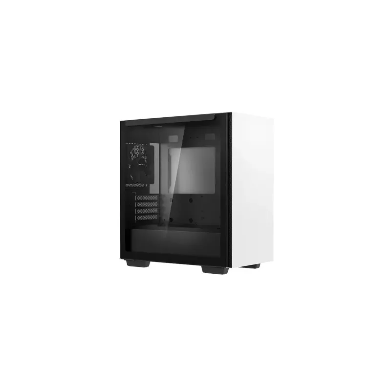 PC korpuss DeepCool MACUBE 110 WH Midi Tower — balts, rūdīts stikls, microATX, līdz 320 mm GPU, 165 mm CPU dzesētājs, 2x3,5 collu + 2x2,5 collu vietas
