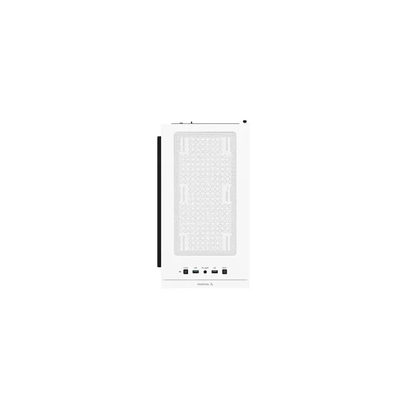 PC korpuss DeepCool MACUBE 110 WH Midi Tower — balts, rūdīts stikls, microATX, līdz 320 mm GPU, 165 mm CPU dzesētājs, 2x3,5 collu + 2x2,5 collu vietas