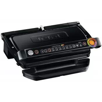 Kontaktu grils Tefal GC7228 — kontaktu grils, 800 cm² cepšanas virsma, regulējams termostats, melns nerūsējošais tērauds