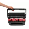 Kontaktu grils Tefal GC7228 — kontaktu grils, 800 cm² cepšanas virsma, regulējams termostats, melns nerūsējošais tērauds