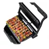 Kontaktu grils Tefal GC7228 — kontaktu grils, 800 cm² cepšanas virsma, regulējams termostats, melns nerūsējošais tērauds