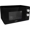 Solo mikroviļņu krāsns Gorenje MO20E1B — 20 L, 800 W, 5 jaudas līmeņi, 270 mm grozāmais paliktnis, melna