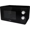 Solo mikroviļņu krāsns Gorenje MO20E1B — 20 L, 800 W, 5 jaudas līmeņi, 270 mm grozāmais paliktnis, melna