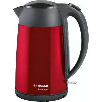 Bosch TWK3P424 elektriskā tējkanna 1,7 L 2400 W pelēka, sarkana