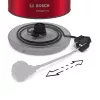 Bosch TWK3P424 elektriskā tējkanna 1,7 L 2400 W pelēka, sarkana
