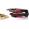 Kontaktgrils Bosch TCG4104 — 2000 W, taisnstūra, regulējams termostats, cepšanas virsma 328×238 mm, sarkans