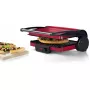Kontaktgrils Bosch TCG4104 — 2000 W, taisnstūra, regulējams termostats, cepšanas virsma 328×238 mm, sarkans