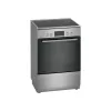 Brīvi stāvoša plīts Bosch Serie 4 HKR39A250U, keramikas virsma 4 zonas, cepeškrāsns 66 L, nerūsējošais tērauds, 600 mm