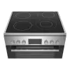 Brīvi stāvoša plīts Bosch Serie 4 HKR39A250U, keramikas virsma 4 zonas, cepeškrāsns 66 L, nerūsējošais tērauds, 600 mm