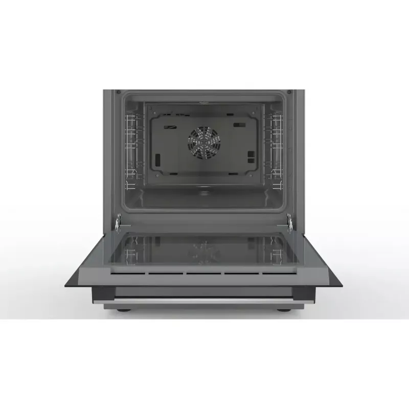 Brīvi stāvoša plīts Bosch Serie 4 HKR39A250U, keramikas virsma 4 zonas, cepeškrāsns 66 L, nerūsējošais tērauds, 600 mm
