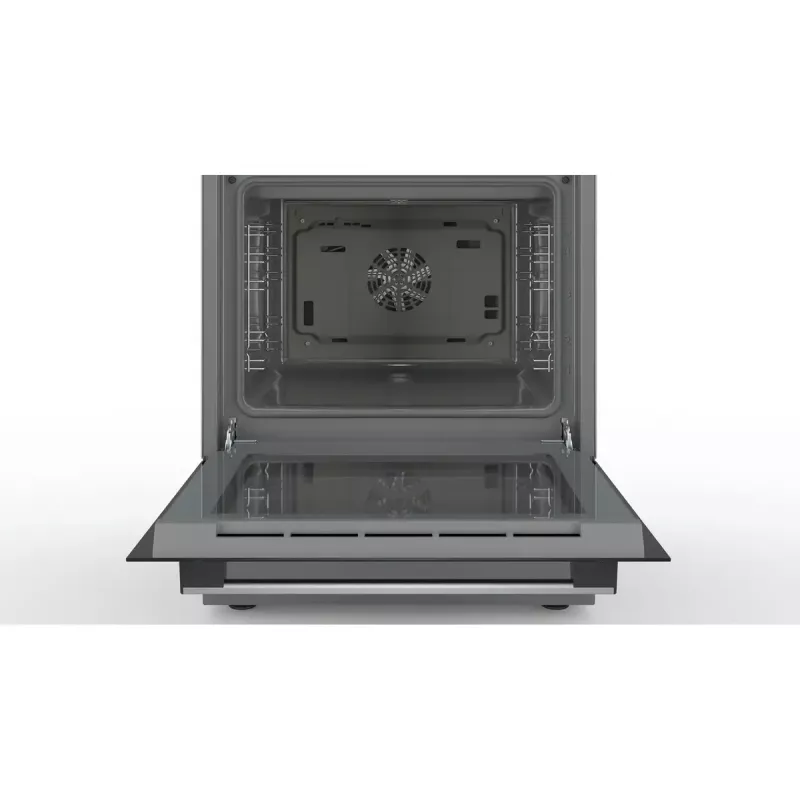Brīvi stāvoša plīts Bosch Serie 4 HKR39A250U, keramikas virsma 4 zonas, cepeškrāsns 66 L, nerūsējošais tērauds, 600 mm