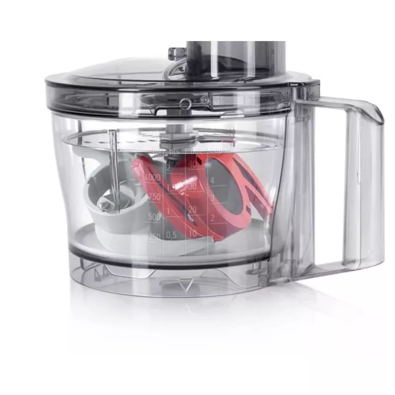 Virtuves kombains Bosch MCM3401M ar 800 W motoru un 2,3 L bļodu, melns/nerūsējošais tērauds