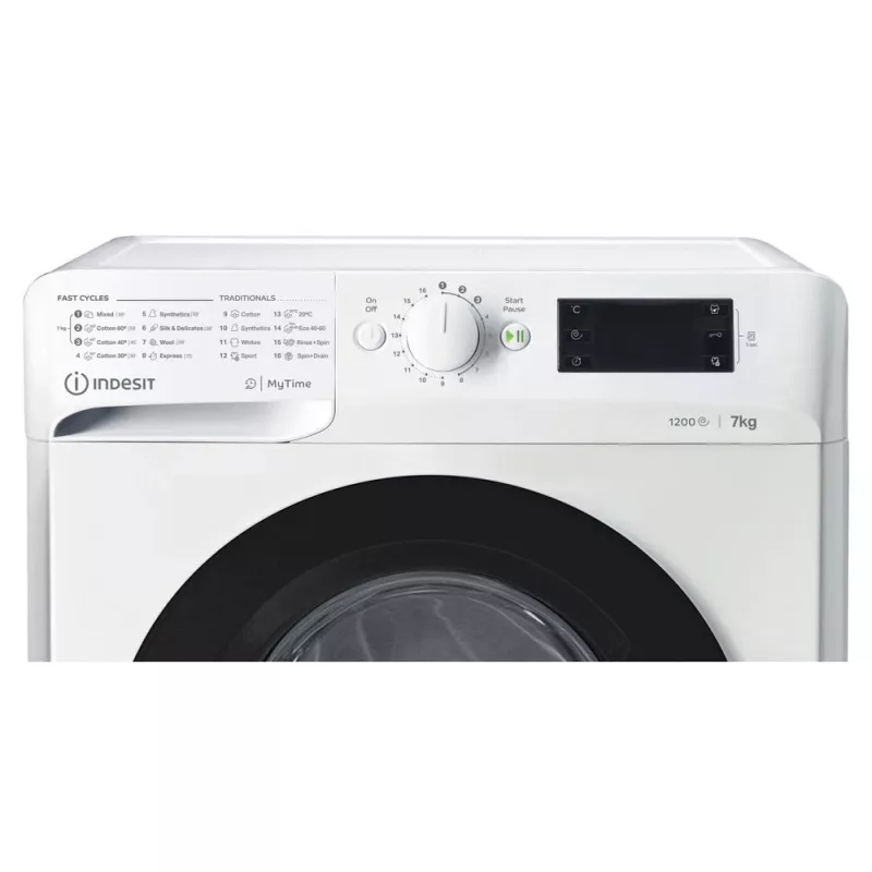Indesit MTWE 71252 WK EE veļas mašīna ar priekšējo ielādi 7 kg 1151 apgr./min Balta