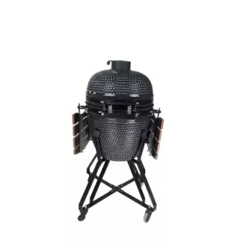 Kamado ogļu grils TUNABONE TunaBone classic 21 collas (izmērs M) tumši pelēks — 21 collas gatavošanas kamera