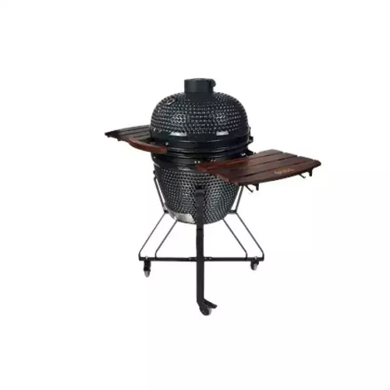 Kamado ogļu grils TUNABONE TunaBone classic 21 collas (izmērs M) tumši pelēks — 21 collas gatavošanas kamera