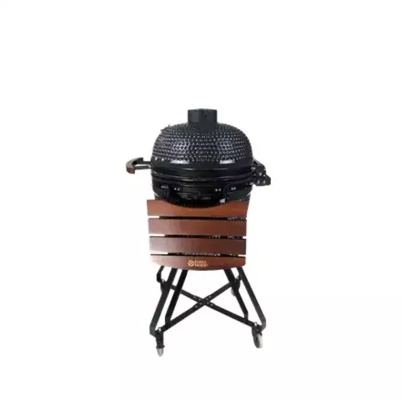 Kamado ogļu grils TUNABONE TunaBone classic 21 collas (izmērs M) tumši pelēks — 21 collas gatavošanas kamera