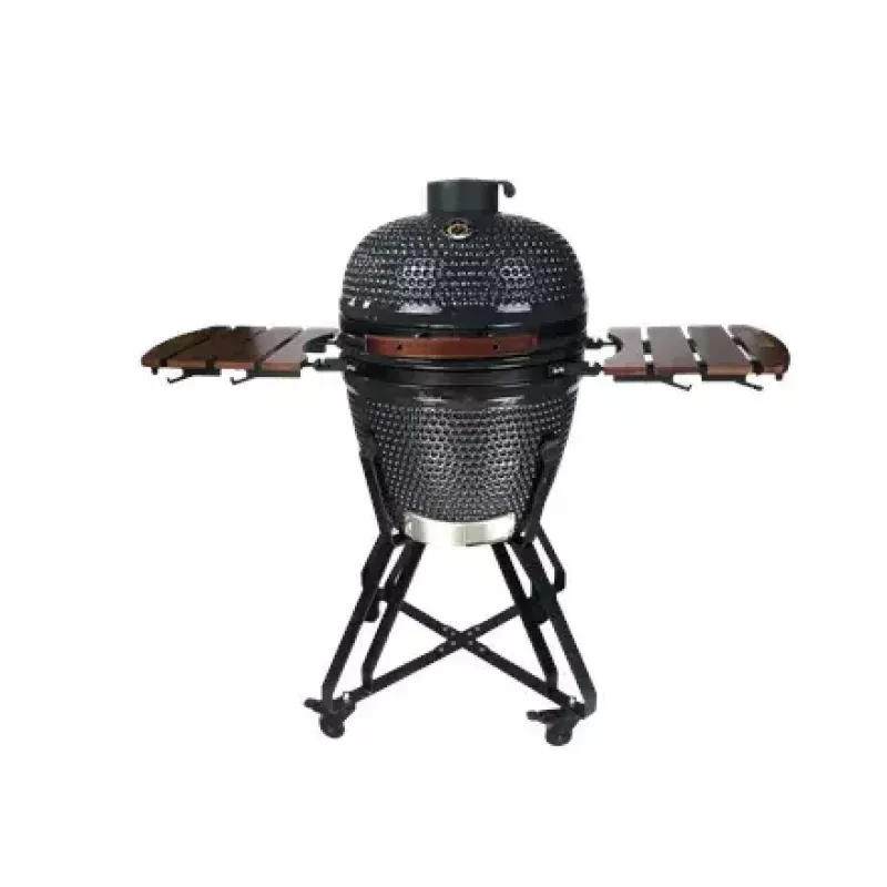 Kamado ogļu grils TUNABONE TunaBone classic 21 collas (izmērs M) tumši pelēks — 21 collas gatavošanas kamera