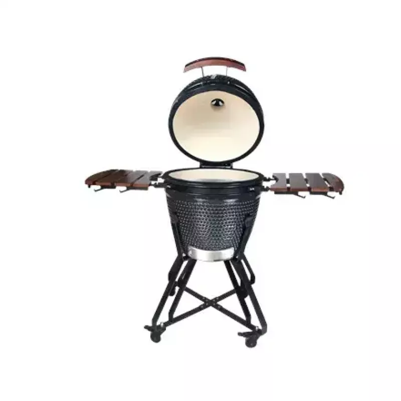 Kamado ogļu grils TUNABONE TunaBone classic 21 collas (izmērs M) tumši pelēks — 21 collas gatavošanas kamera