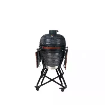 Kamado ogļu grils TUNABONE TunaBone classic 21 collas (izmērs M) tumši pelēks — 21 collas gatavošanas kamera