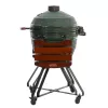 TunaBone Kamado Pro 24 collu keramikas grils, L izmērs, zaļš (TBG24GREEN-02)