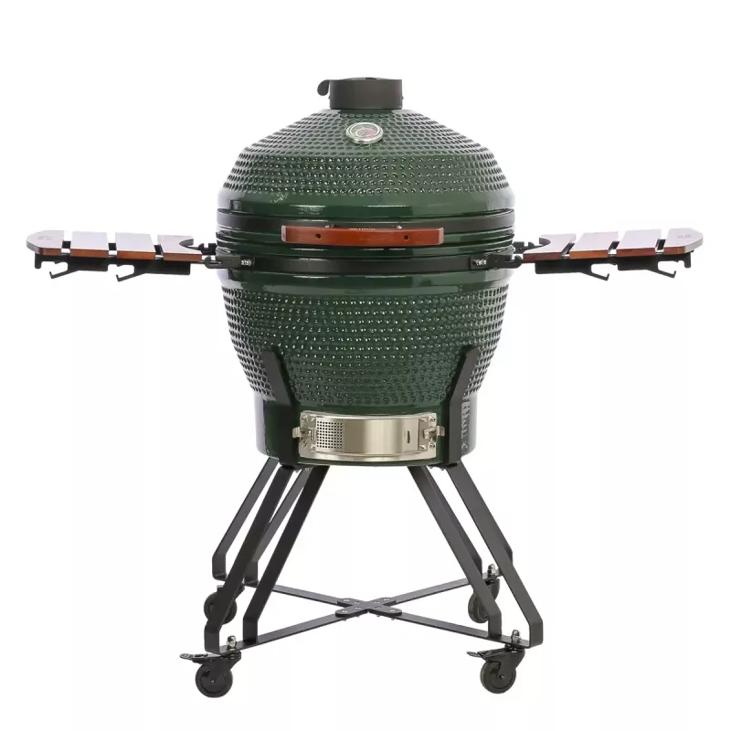 TunaBone Kamado Pro 24 collu keramikas grils, L izmērs, zaļš (TBG24GREEN-02)
