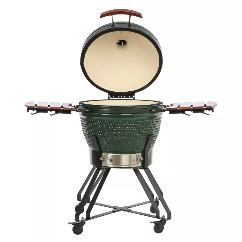 TunaBone Kamado Pro 24 collu keramikas grils, L izmērs, zaļš (TBG24GREEN-02)