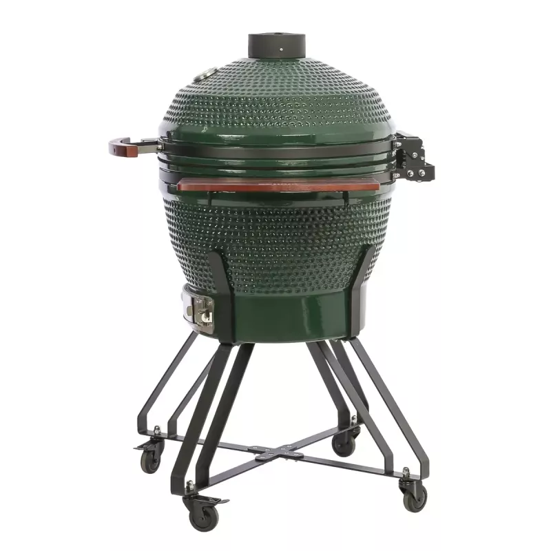 TunaBone Kamado Pro 24 collu keramikas grils, L izmērs, zaļš (TBG24GREEN-02)