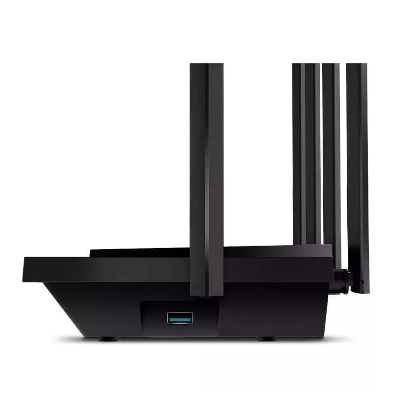 TP-Link Archer AX5400 Divjoslu Gigabitu Wi-Fi 6 maršrutētājs, melns