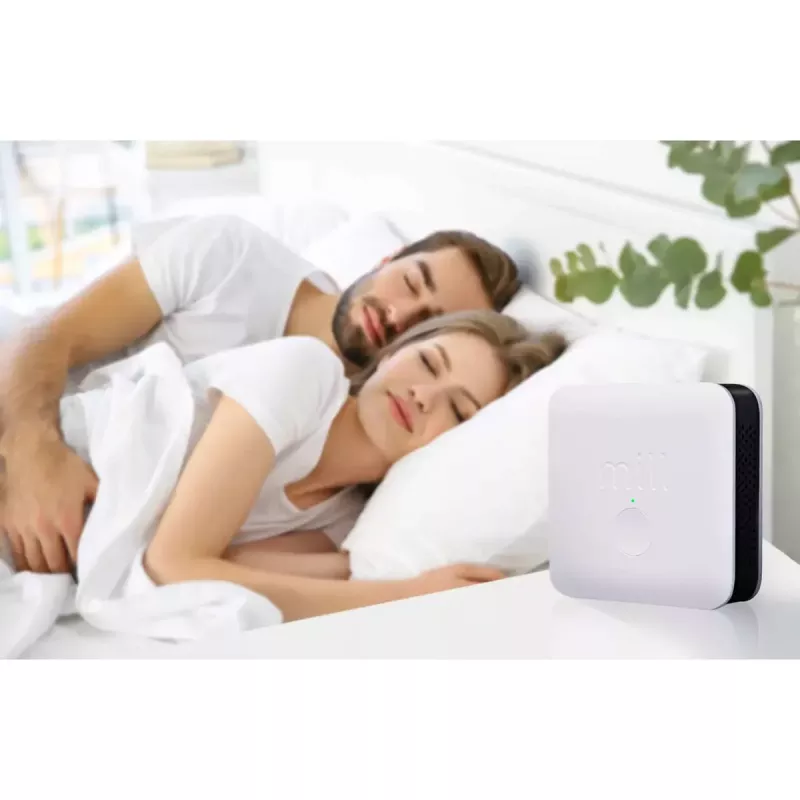 Vides sensors Mill Sense SENSEAIR — bezvadu gaisa kvalitātes, mitruma un temperatūras monitors (ar baterijām, Wi‑Fi, 70×30×70 mm)