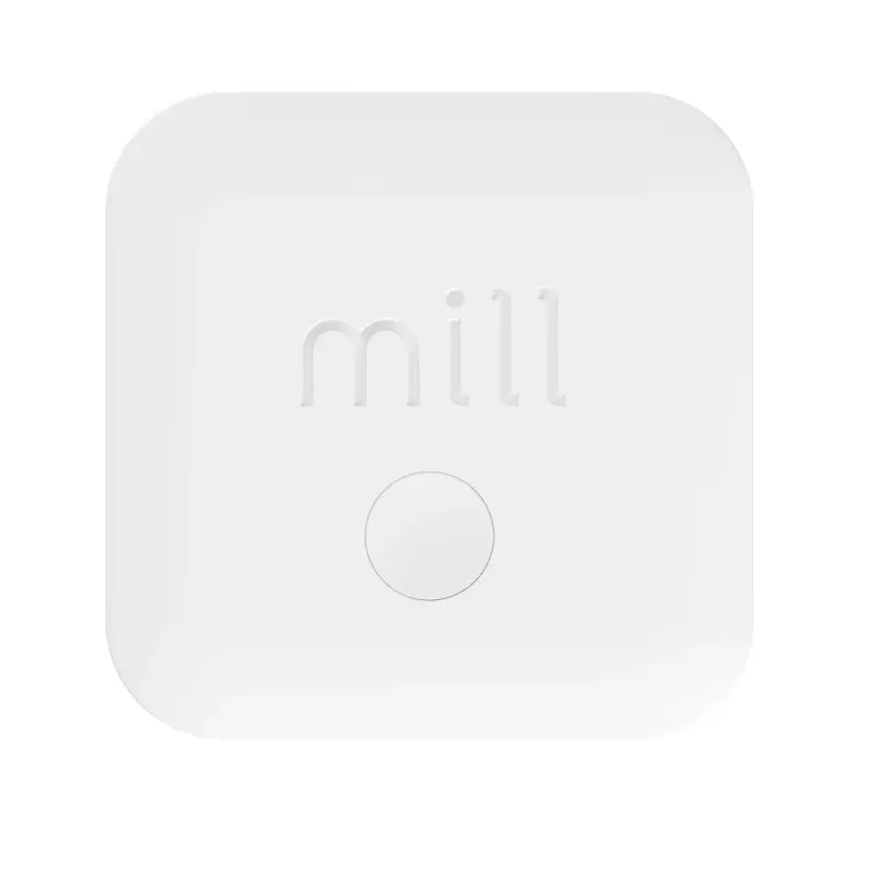 Vides sensors Mill Sense SENSEAIR — bezvadu gaisa kvalitātes, mitruma un temperatūras monitors (ar baterijām, Wi‑Fi, 70×30×70 mm)