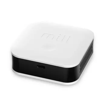 Vides sensors Mill Sense SENSEAIR — bezvadu gaisa kvalitātes, mitruma un temperatūras monitors (ar baterijām, Wi‑Fi, 70×30×70 mm)