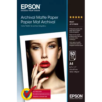 Epson Archival Matte Paper - A4 - 50 loksnes