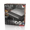 Kontaktgrils Adler AD 3051 — nerūsējošais tērauds, 2200–2800 W, grila virsma 1392 cm², regulējama temperatūra, nepiedegošas plāksnes
