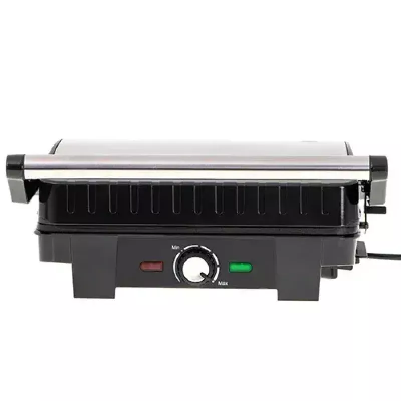 Kontaktgrils Adler AD 3051 — nerūsējošais tērauds, 2200–2800 W, grila virsma 1392 cm², regulējama temperatūra, nepiedegošas plāksnes