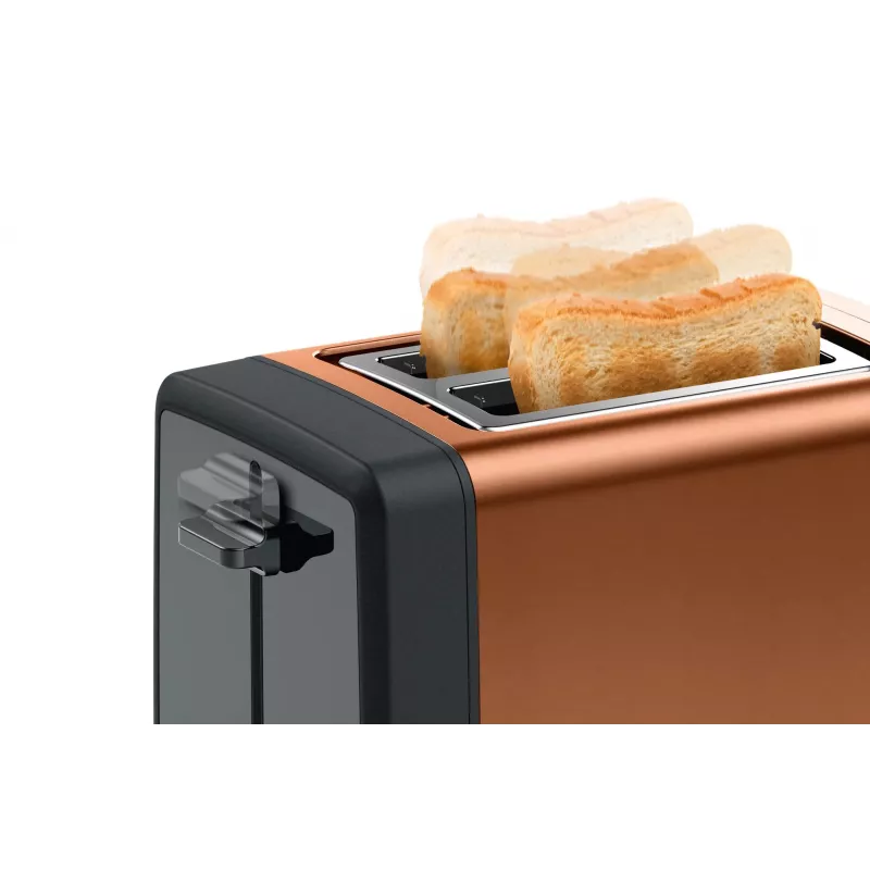 Tosteris Bosch TAT4P429 2-šķēlumu 970 W Melns/Brūns, kompakts nerūsējošais tērauds
