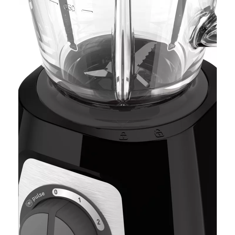 Galda blenderis Tefal BlendForce II BL4388 — 800 W, 1,25 L stikla trauks, ledus smalcināšana, melns/matēts tērauds