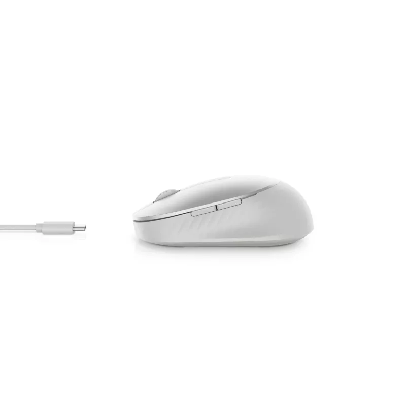 DELL Pro Premium Compact pele - MS7421W - Platinum Silver, piemērota abām rokām, optiskā, RF bezvadu + Bluetooth, 1600 DPI, platīna, sudraba (atvērts iepakojums)