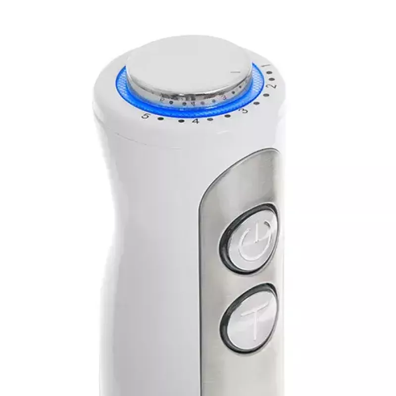 Iegremdējamais blenderis Adler AD 4625w — rokas blenderis, 5 ātrumi, turbo, 1500 W, nerūsējošais tērauds, sudraba/baltā krāsā