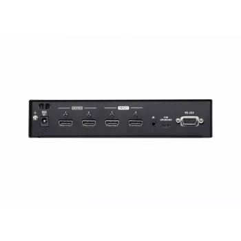 ATEN 2x2 4K HDMI matricas slēdzis, līdz 15 m, AV matricas komutators, 10,2 Gbit/s, 340 MHz, 4096 x 2160 pikseļi, 4096 x 2160, 3840 x 2160, melns