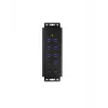 ICY BOX IB-HUB1703-QC3 USB 3.2 Gen 1 (3.1 Gen 1) Type-B 5000 Mbit/s Melns